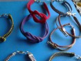Pulseras con cremalleras
